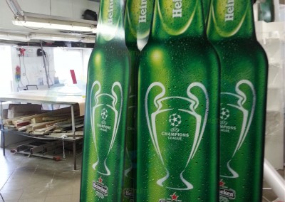 Heineken butelio stovas